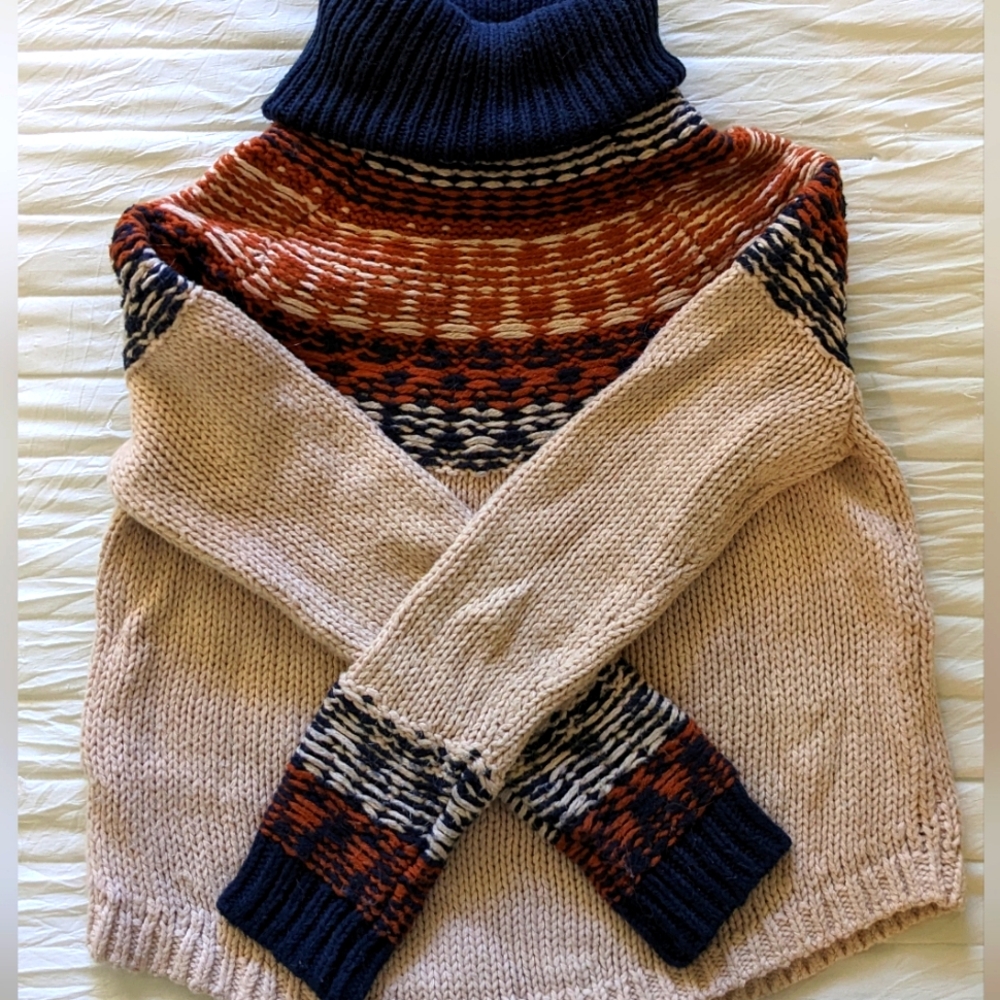 Madewell Brookdale Fair Isle Turtleneck Sweater